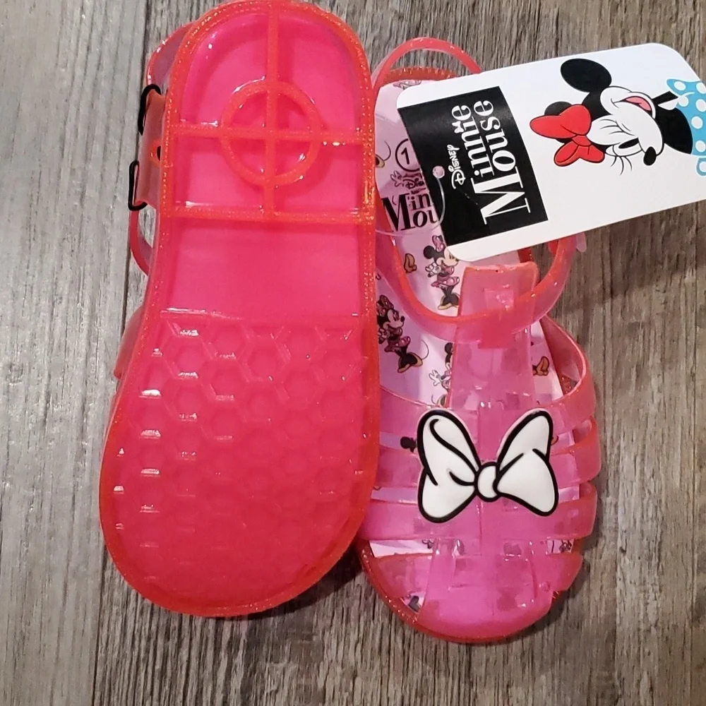 HOST PICK Disney Minnie Mouse Bow Closed Toe Sandals Size 11